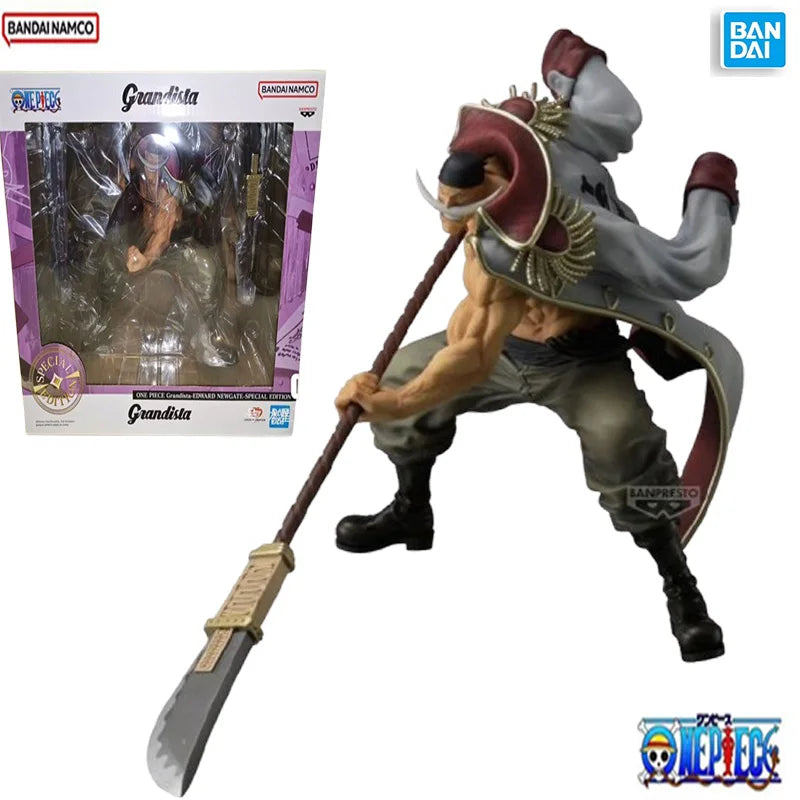Original in stock Bandai One Piece Grandista limited whitebeard anime character movable doll model toy children's gift