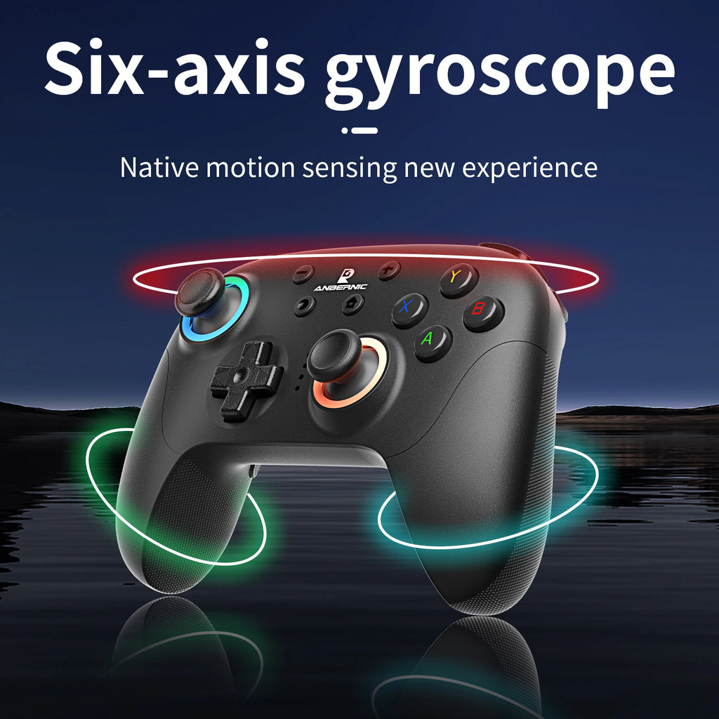 ANBERNIC RG P01 Retro Games Controller Bluetooth Wireless Wired Gamepad Hall Effect Joystick/Hall Triggers Joystick For PC Steam
