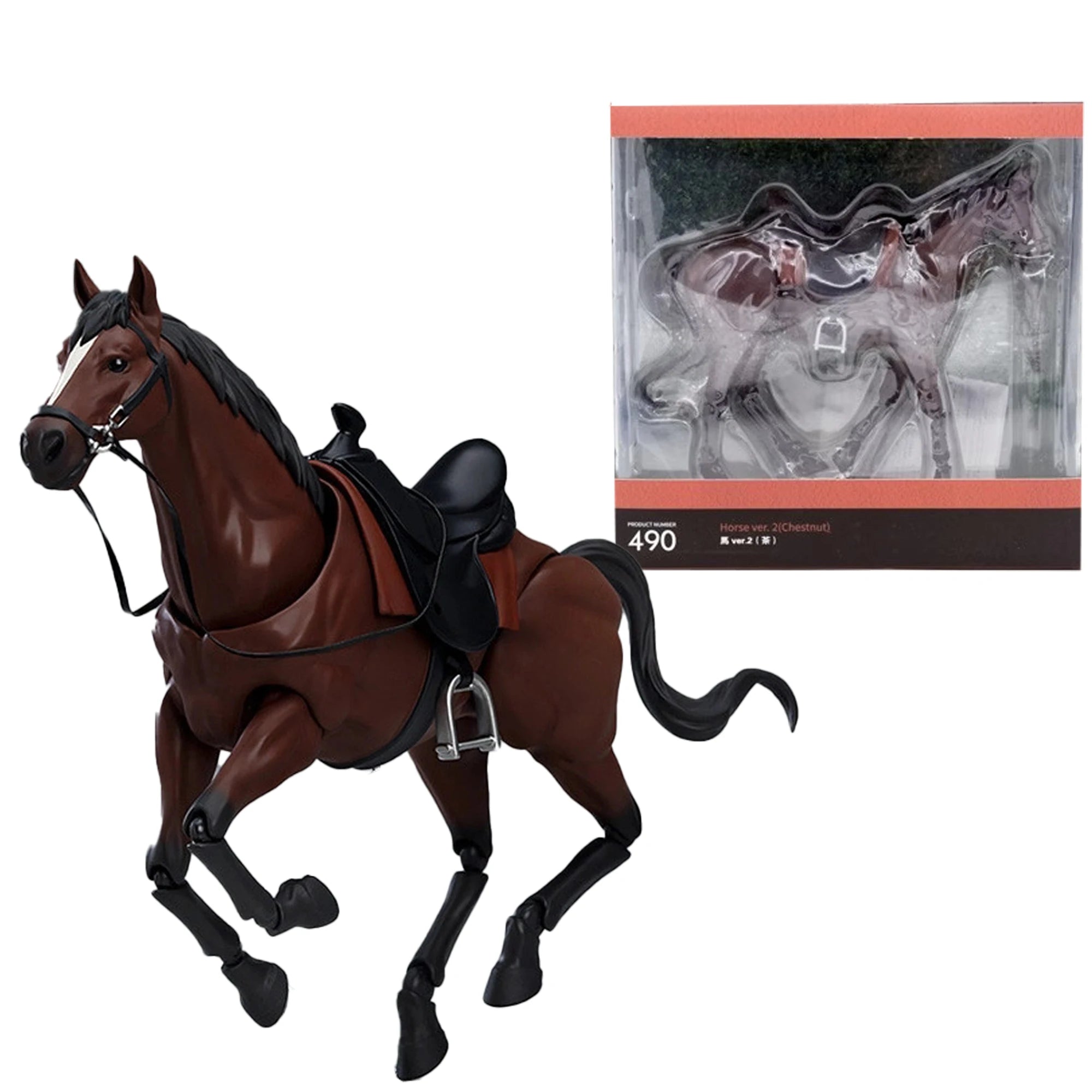 16cm Figma 490 Horse Movable Model Pvc Part For Action Figure Desktop Ornament Action Figure Collectible Toys Gifts