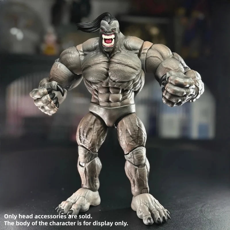 Devil Axy 1/12 Actionfigur Kopf Ersatzteile Zubehörset Muskel Rot und Grau Gesicht Statue Modell Spielzeug für Axy D001