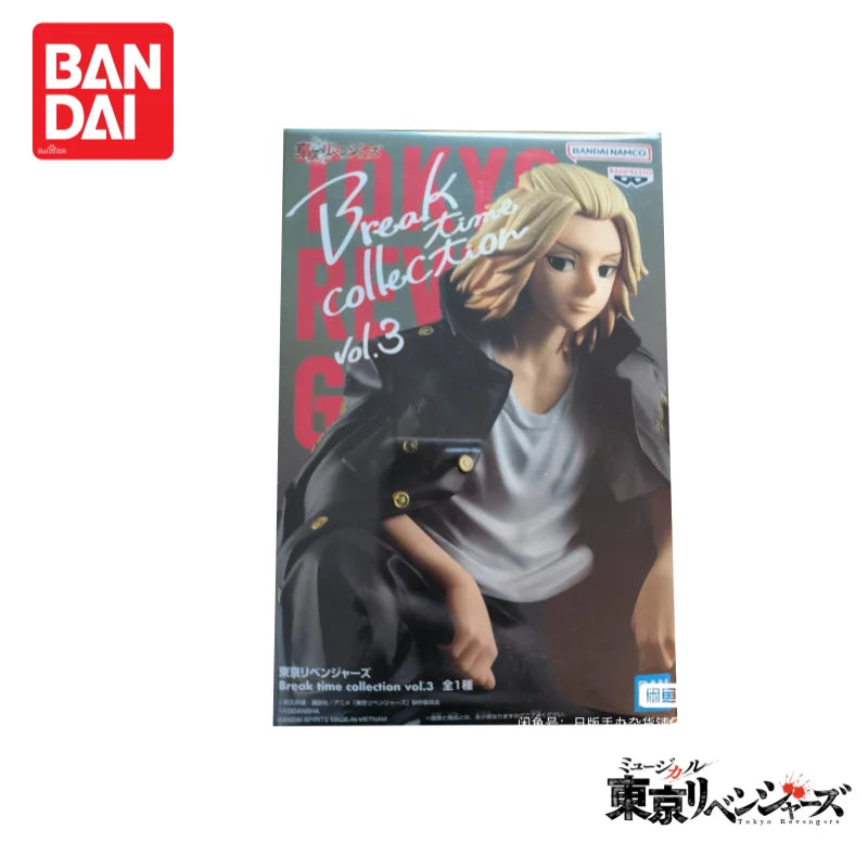В наличност Оригинална фигурка Bandai Tokyo Revengers Banpresto Break Time Collection Vol.3 Manjiro Sano, модел Nuevo, екшън фигурка
