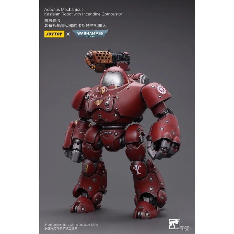 JOYTOY Original Warhammer 40000 Serie Der Castellan Roboter Ausgestattet mit EINEM Flammenwerfer im Mechanischen Werkstattmodell