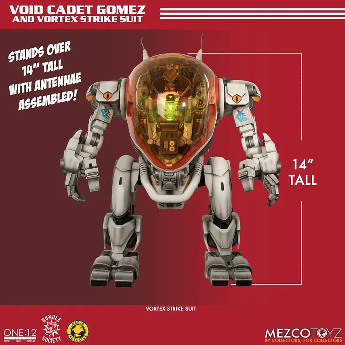 Original MEZCO One:12 Collective Void Cadet Gomez and Vortex Strike Suit Figures In Stock Action Collection Model Toys