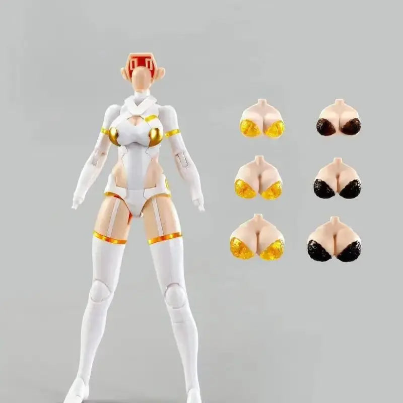 Fengyu Angel Machine Maiden Six-Winged Black And White Action Figure Collectible Movable Toy for Arcanadea Special Models Gift