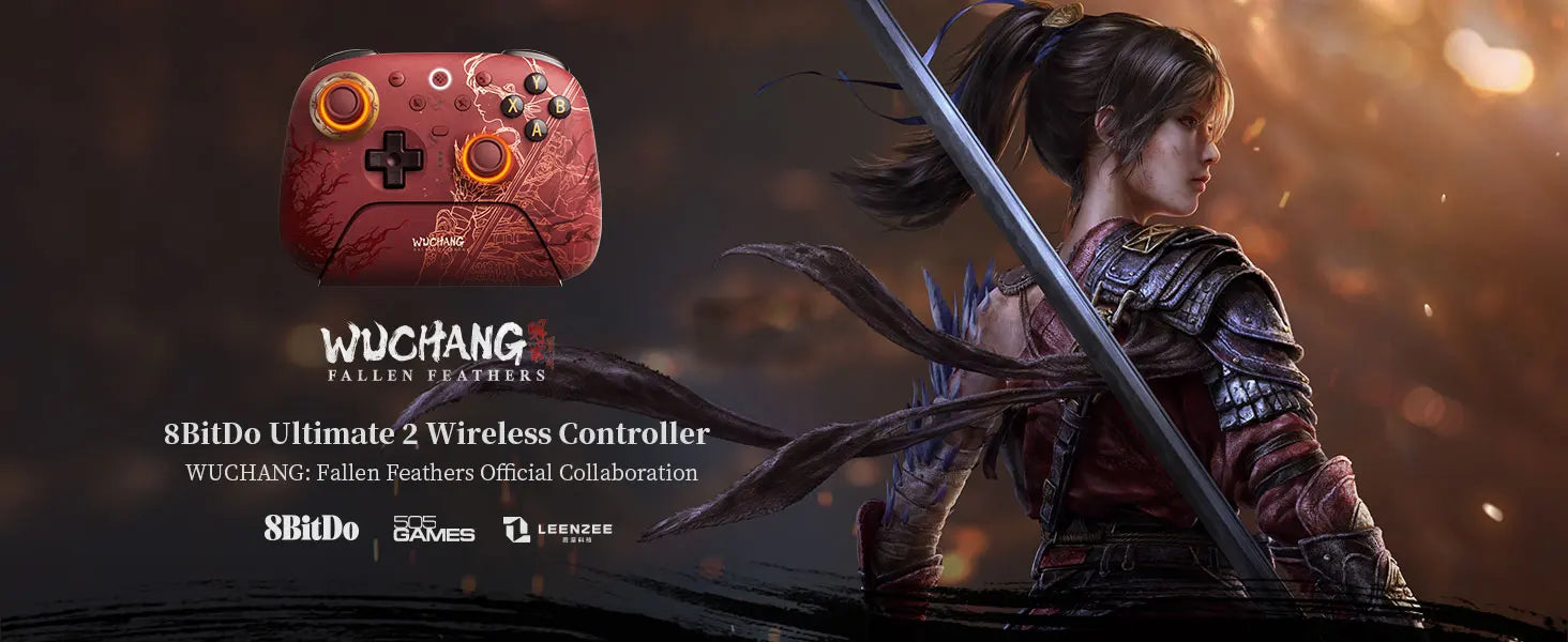 8BitDo Ultimate 2 WUCHANG Wireless Controller Gamepad With 8Speed Exclusive Technology TMR RGB Lighting Joysticks for PC Android