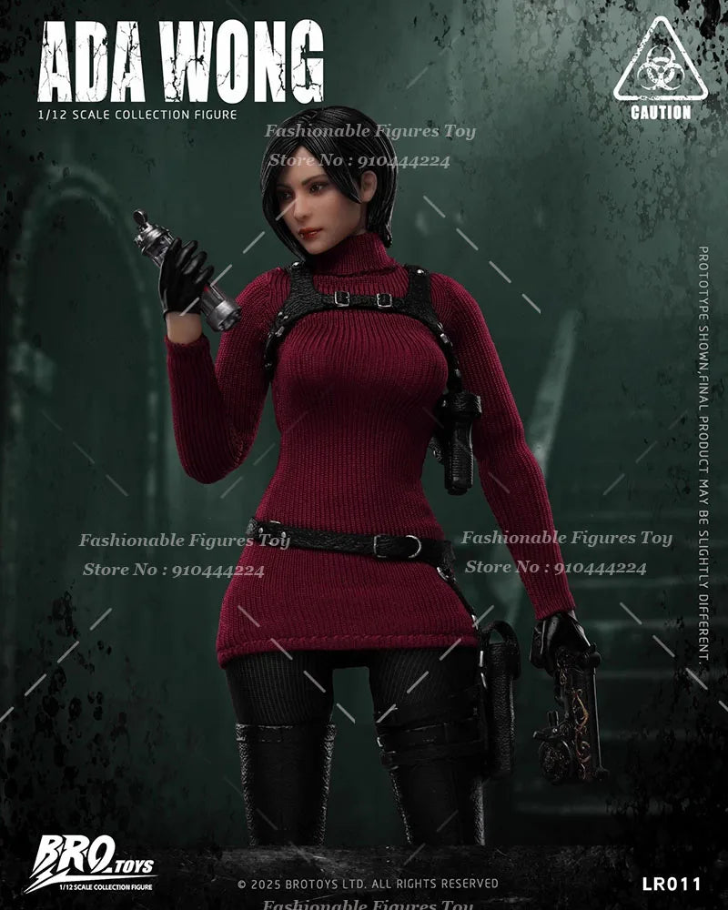 BROTOYS LR011 1/12 Women Soldier Classic Battle Doll Ada Wong Killer Full Set 6Inch Action Figure Collection Gift Toys