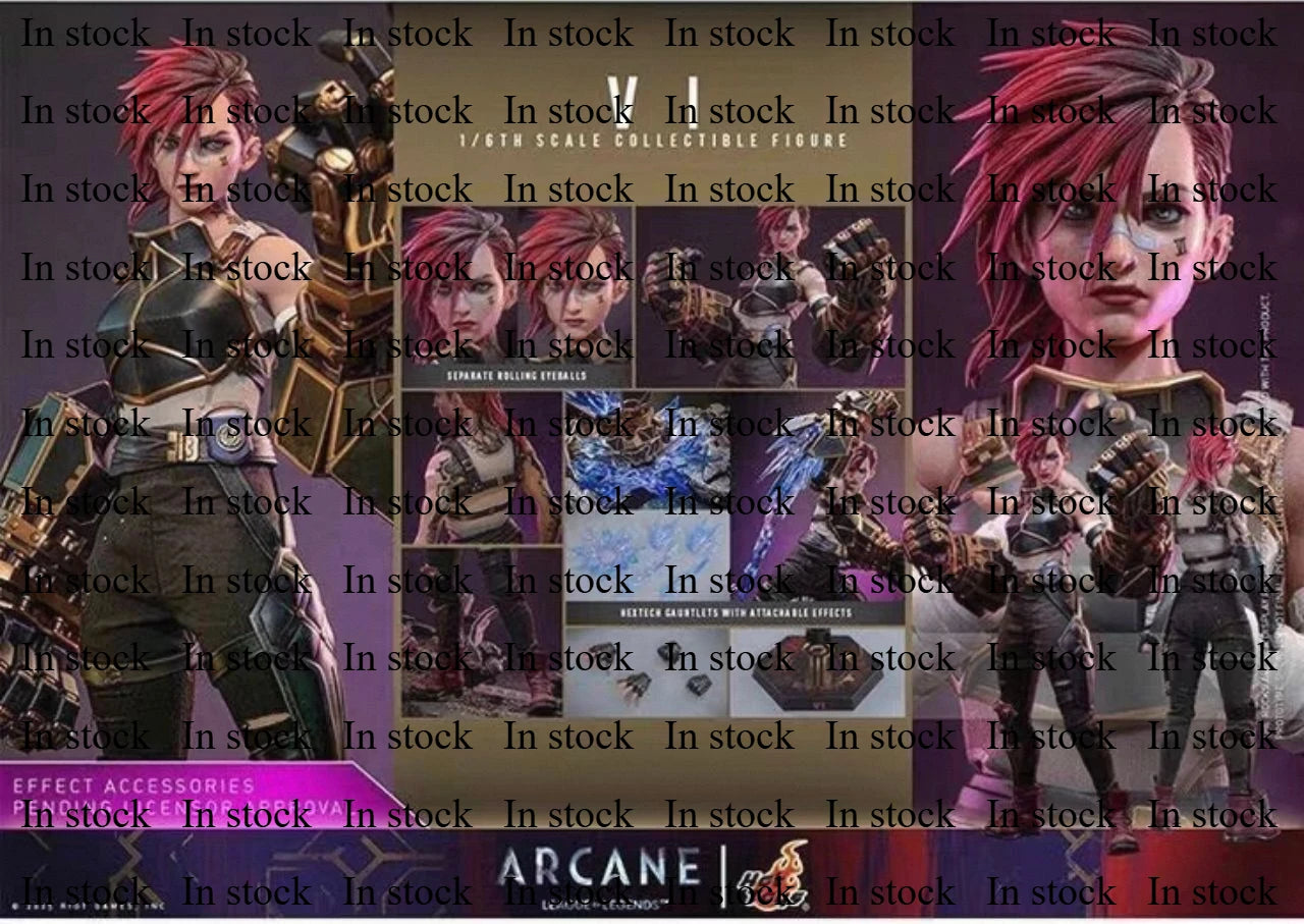 In Stock Hot Toys Arcane Season 2 Vi TMS138 1/6 Scale Action Figure Anime Model Trendy Toys Collectibles
