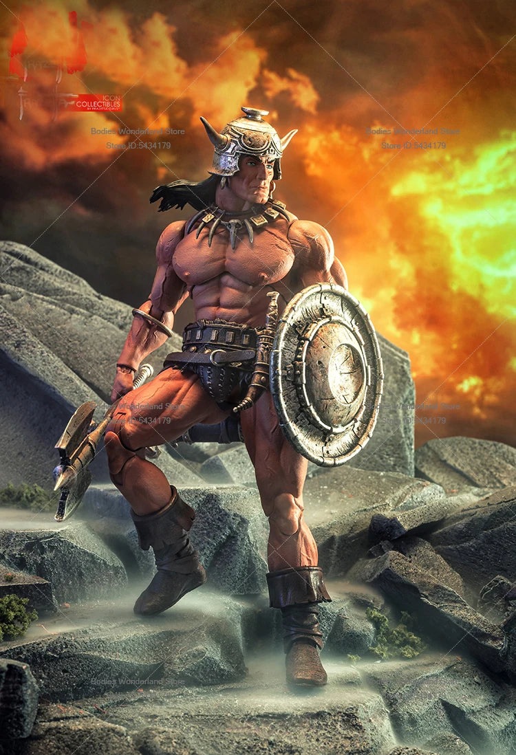 In Stock 1/12 Scale Barbarian Soldier Warrior Frazetta Girls Series 6Inch Action Figure Doll Collection