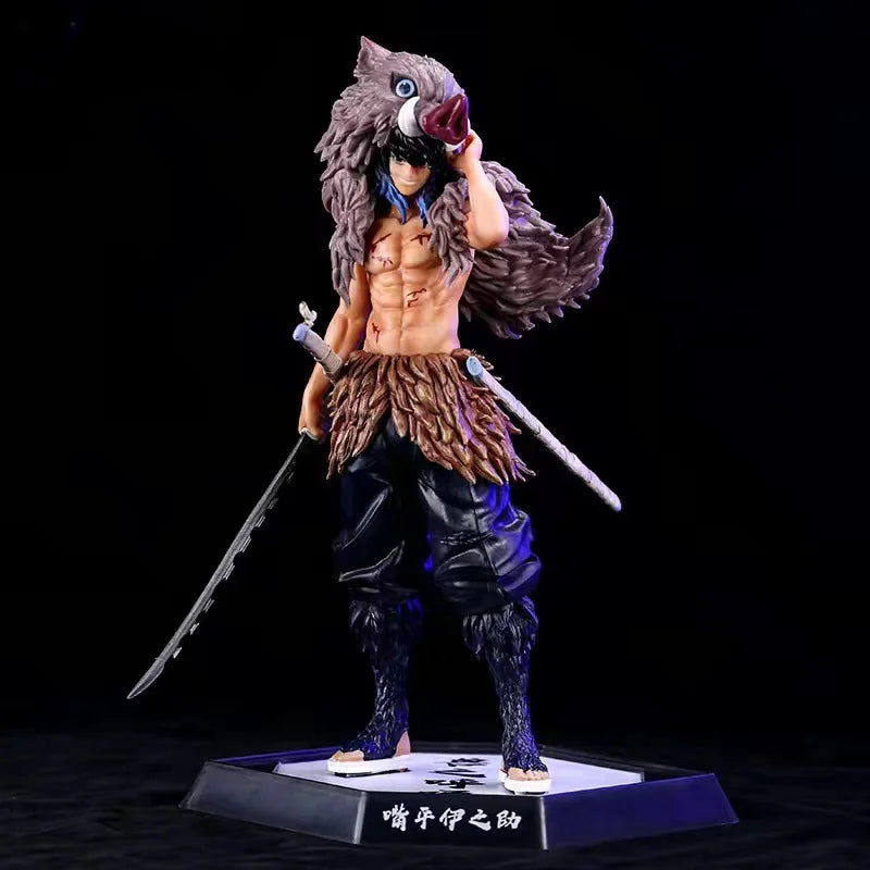 32CM Anime Demon Slayer Kimetsu No Yaiba Figur Kokushibo PVC Actionfiguren GK Statue Modell Puppenspielzeug für Kinder Geschenke