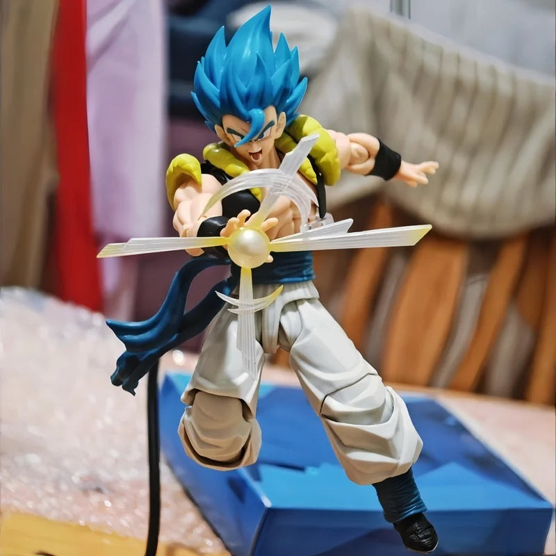In Stock 1/12 Kamione Original Shf Fusion Warrior Series 02A 02B Version Gogeta Articulated Figure Decorative Model Toys Gifts