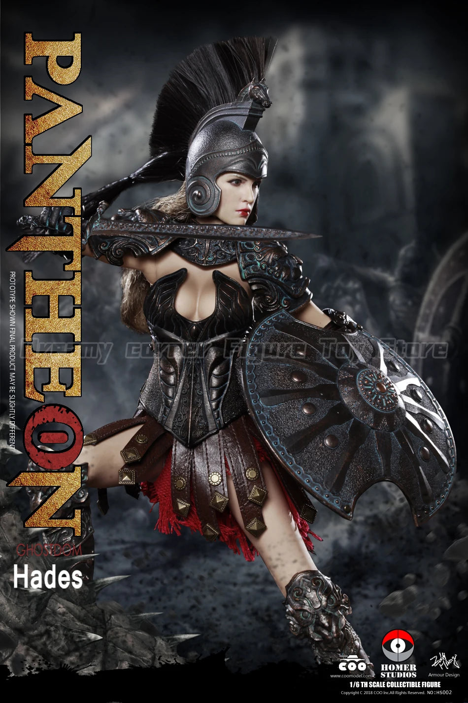 【In Stock】Original COOMODEL HOMER HS002 PANTHEON HADES GODDESS OF UNDERWORLD 1/6 Action Figure Model Collection Toy