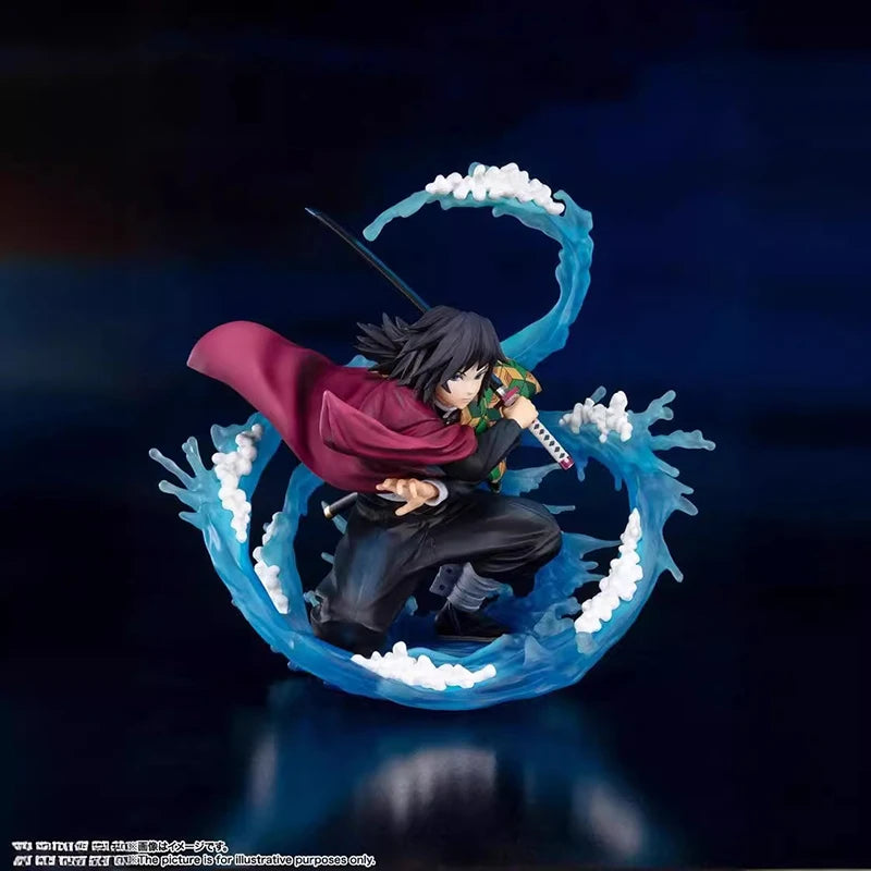 Demon Slayer Kimetsu No Yaiba Giyu Tomioka Water Hashira Zero Series Water Breathing Statue Model Опакована фигура Колекционерски подарък