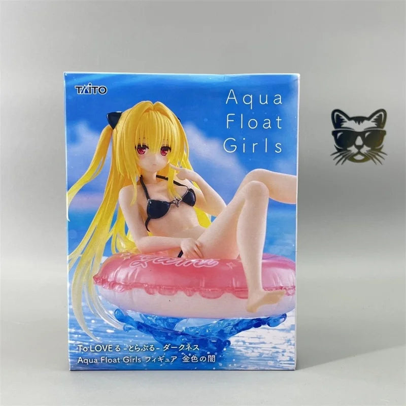 In Stock Original TAITO AFG NO GAME NO LIFE Shiro Swimming circle swimsuit styling PVC Anime Figure Action Figures Model Toys