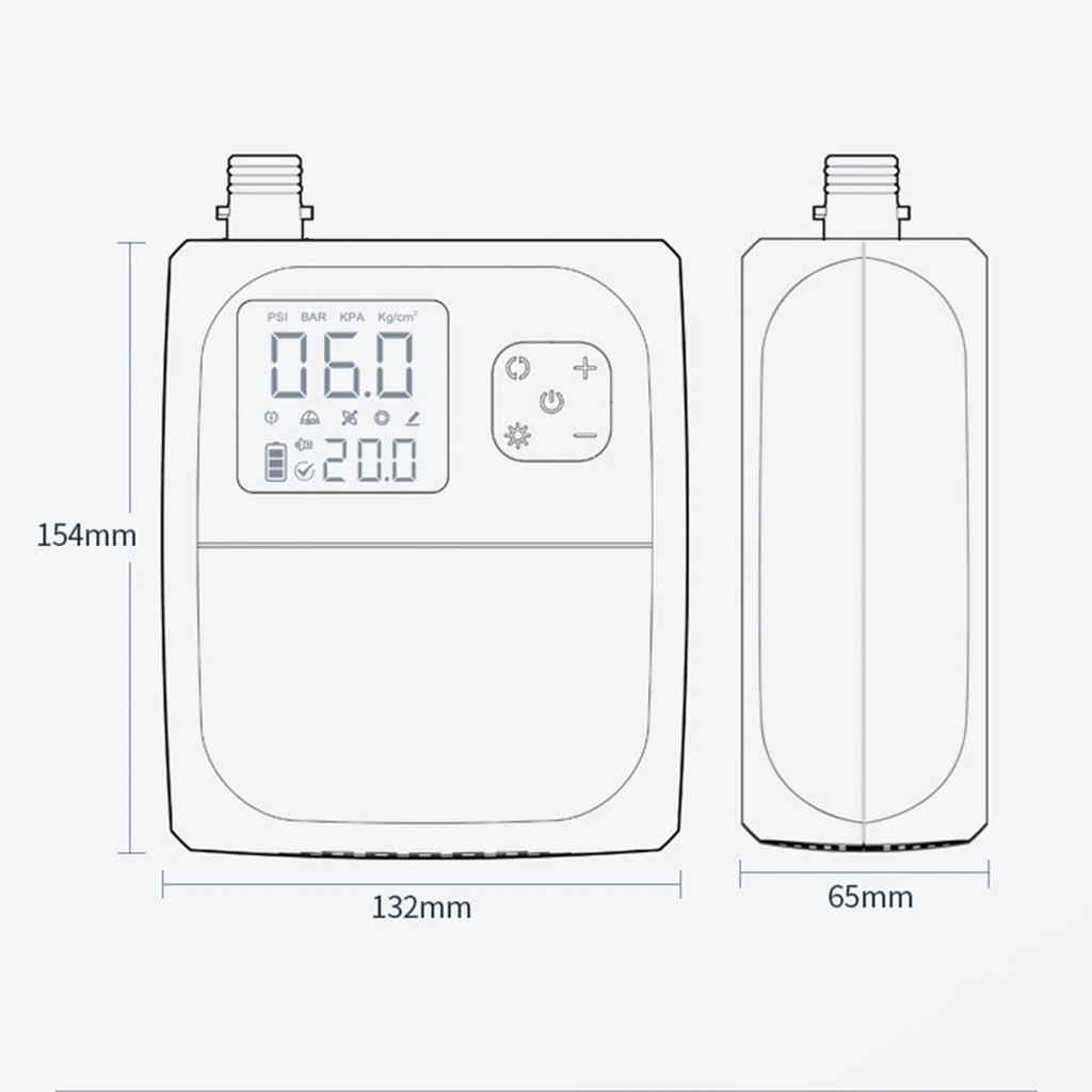 Electric SUP Air Pump 25PSI Inflation Paddle Board Pump Portable Rechargeable Pump for Tent Mattress Boat Kayak Accessories