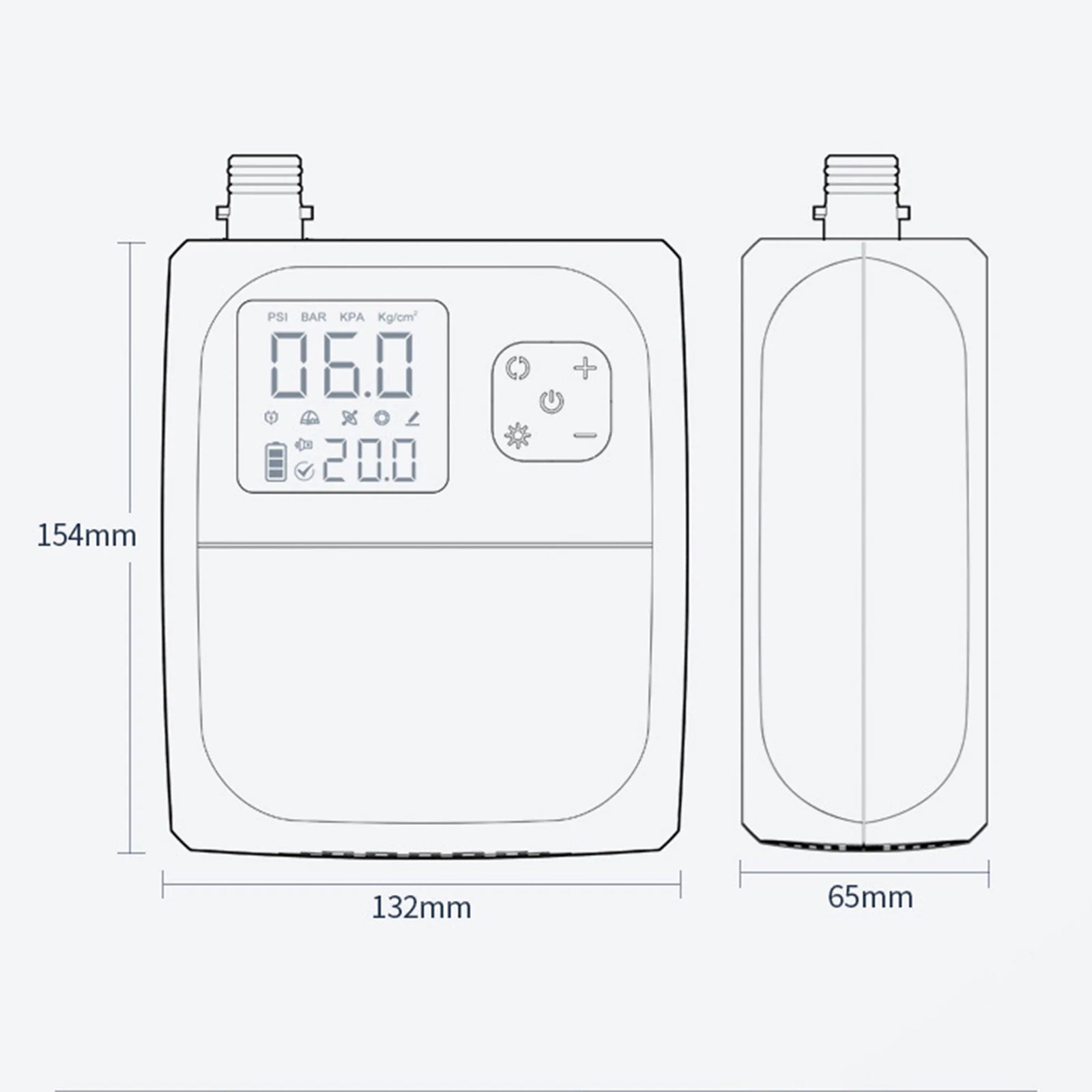 Electric SUP Air Pump 25PSI Inflation Paddle Board Pump Portable Rechargeable Pump for Tent Mattress Boat Kayak Accessories