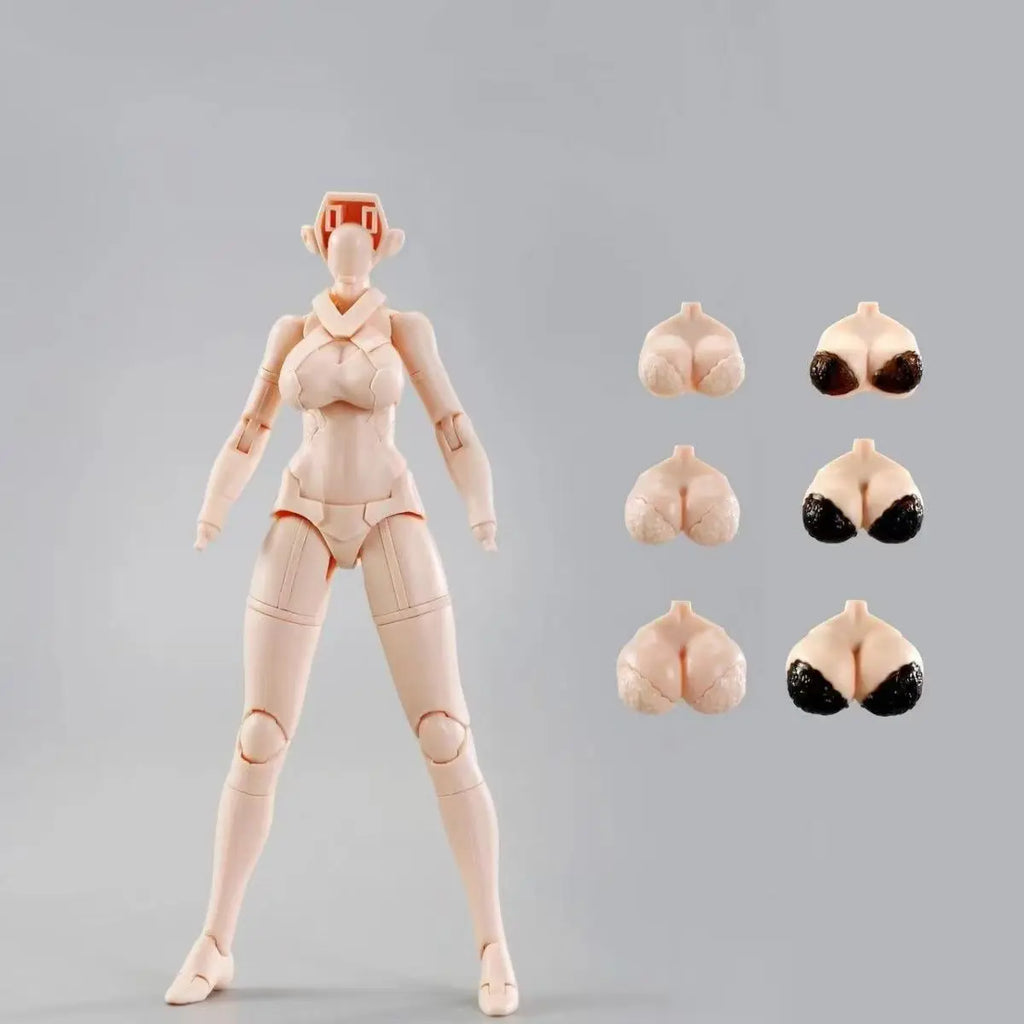 Fengyu Angel Machine Maiden Six-Winged Black And White Action Figure Collectible Movable Toy for Arcanadea Special Models Gift
