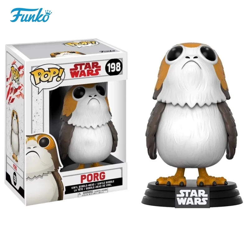 FUNKO Film Star Wars The Last Jedi Porg Vinyl Figurine Bobble-Head Action Figure Toy Collection Table Ornaments Fans Gifts