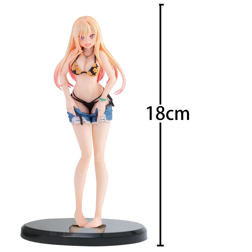 Anime Marin Kitakawa figure swimsuit Girl figurine Adult Model Kitagawa Marin action figure Dress up doll Collect Toy Boys Gifts