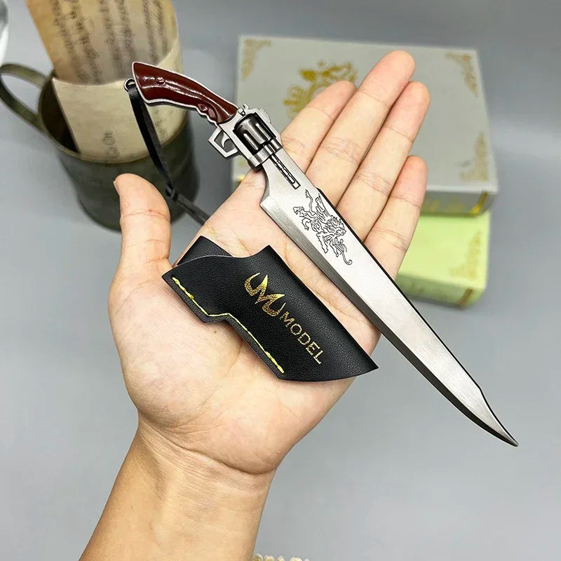 22 см револвер Gunblade Squall Leonhart FF8 метален меч оръжие модел Final Home Ornament Fantasy VIII игра периферни устройства играчки занаяти