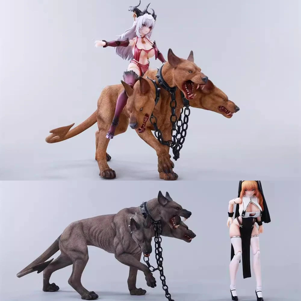 22*11*13.5cm JXK JXK278 Bull2.0 Hell Three Headed Dog Animal Model 1/6 Scence Accessories Fierce Dog For 12" Action Figure Dolls