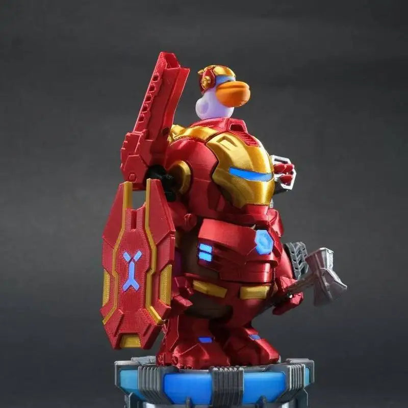 Cartoon Iron Capybara Hero Magnetic Mecha Armor Spider Man Capybara Doll Hand Made Creative Toy Collectible Action Figure Gift