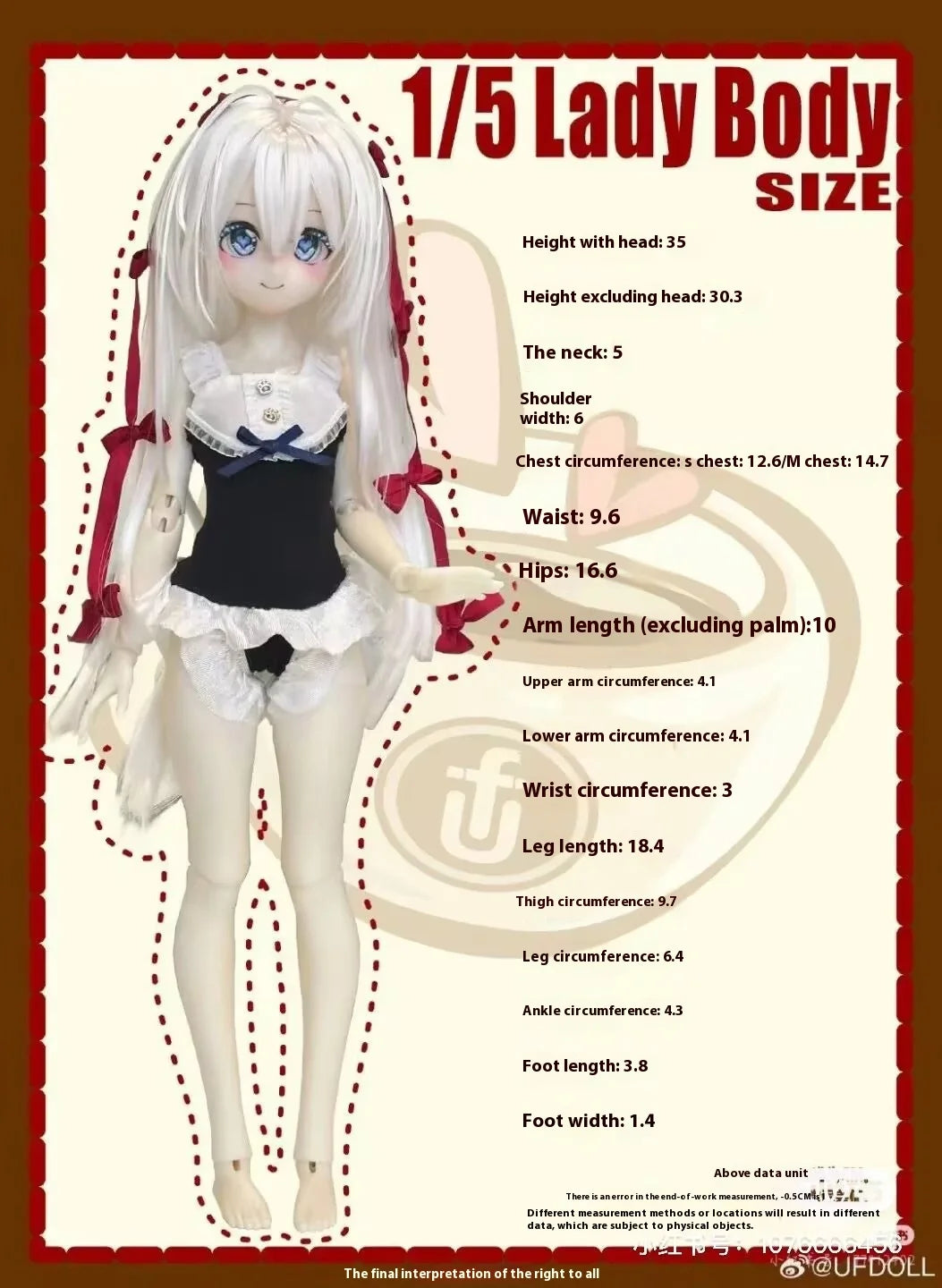 In Stock Ufdoll Blind Box Tea Plus Series 1/5 Bjd Anime Peripheral Figure Articular Mobility Desktop Ornament Collectible Gift