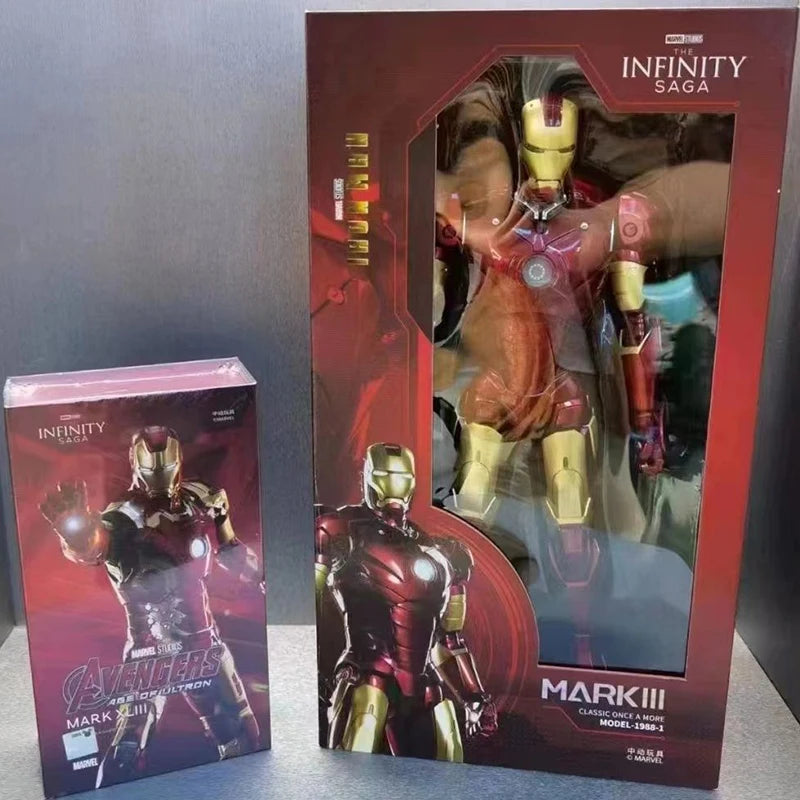 Zd 1/5 Iron Man 36cm Mk3 Original Legends 10th Anniversary Collection Tony Stark Modell Actionfigur Kinderspielzeug Geschenke