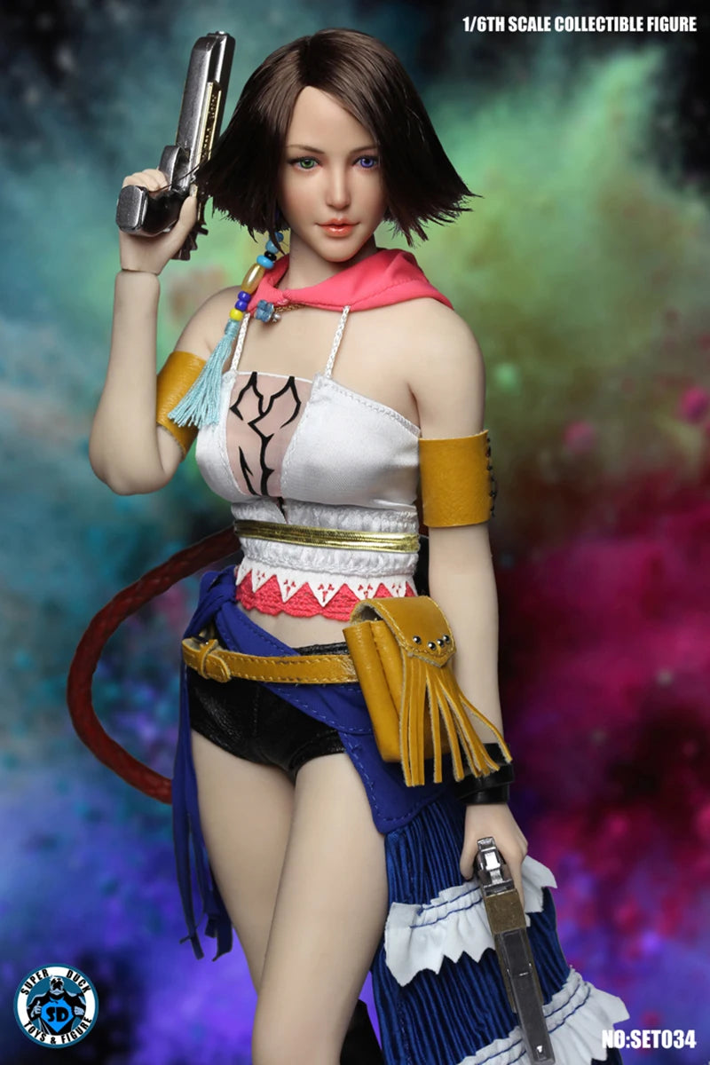 SUPER DUCK SET034 1/6 Scale Yuna Cosplay Action Figure Accessories For 12-inch Female Soldier Collection Dolls Model Hobby Gifts