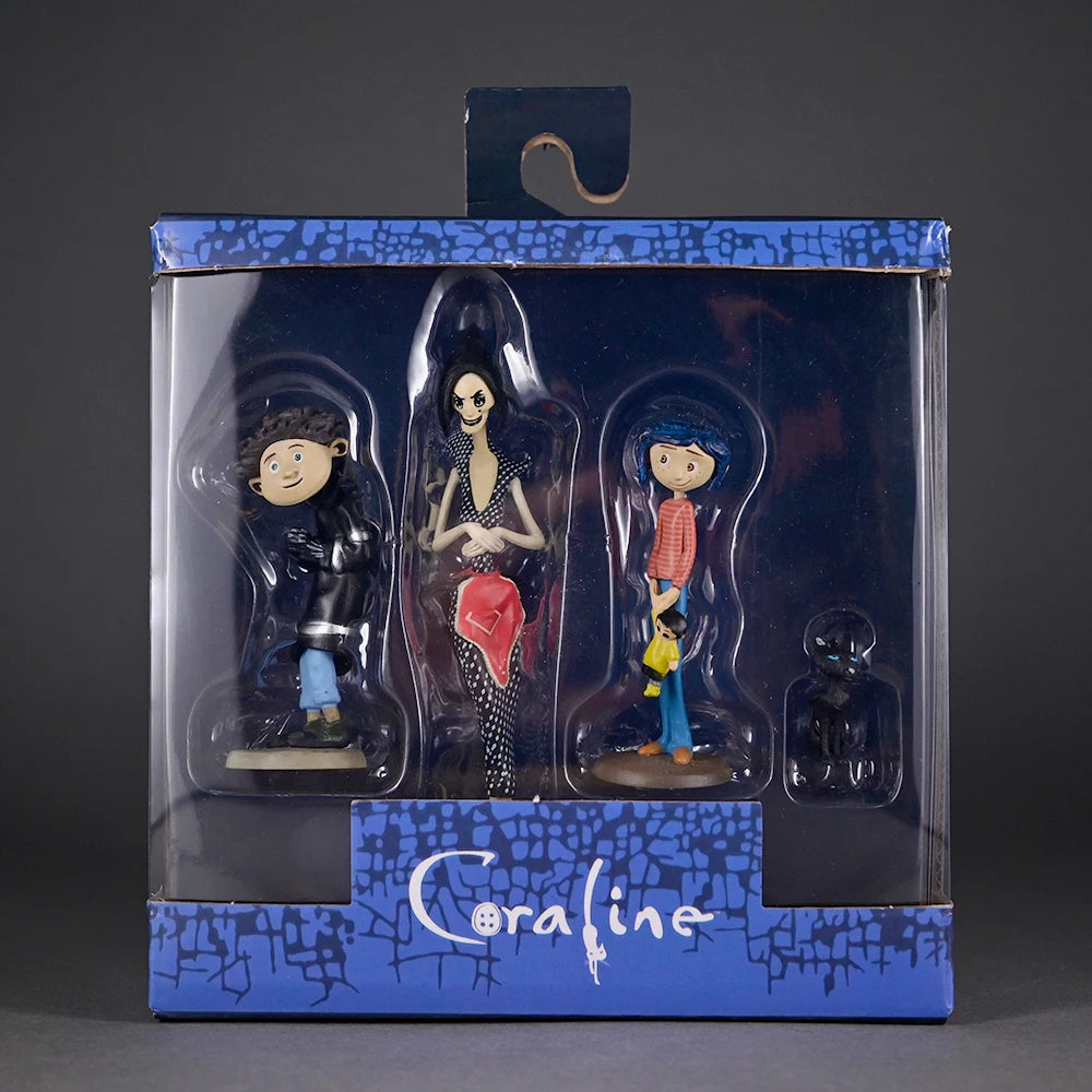 4 teile/satz Film Coraline Abbildung Modell Puppen Spielzeug 3-13cm