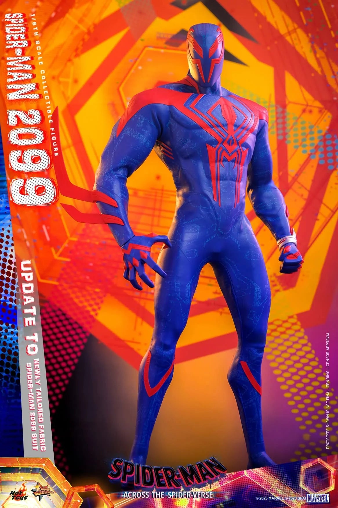 In Stock Original Hot Toys MMS711 SPIDER-MAN ACROSS SPIDER-VERSE PART ONE SPIDER-MAN 2099  Anime Figures Models Gifts Toys