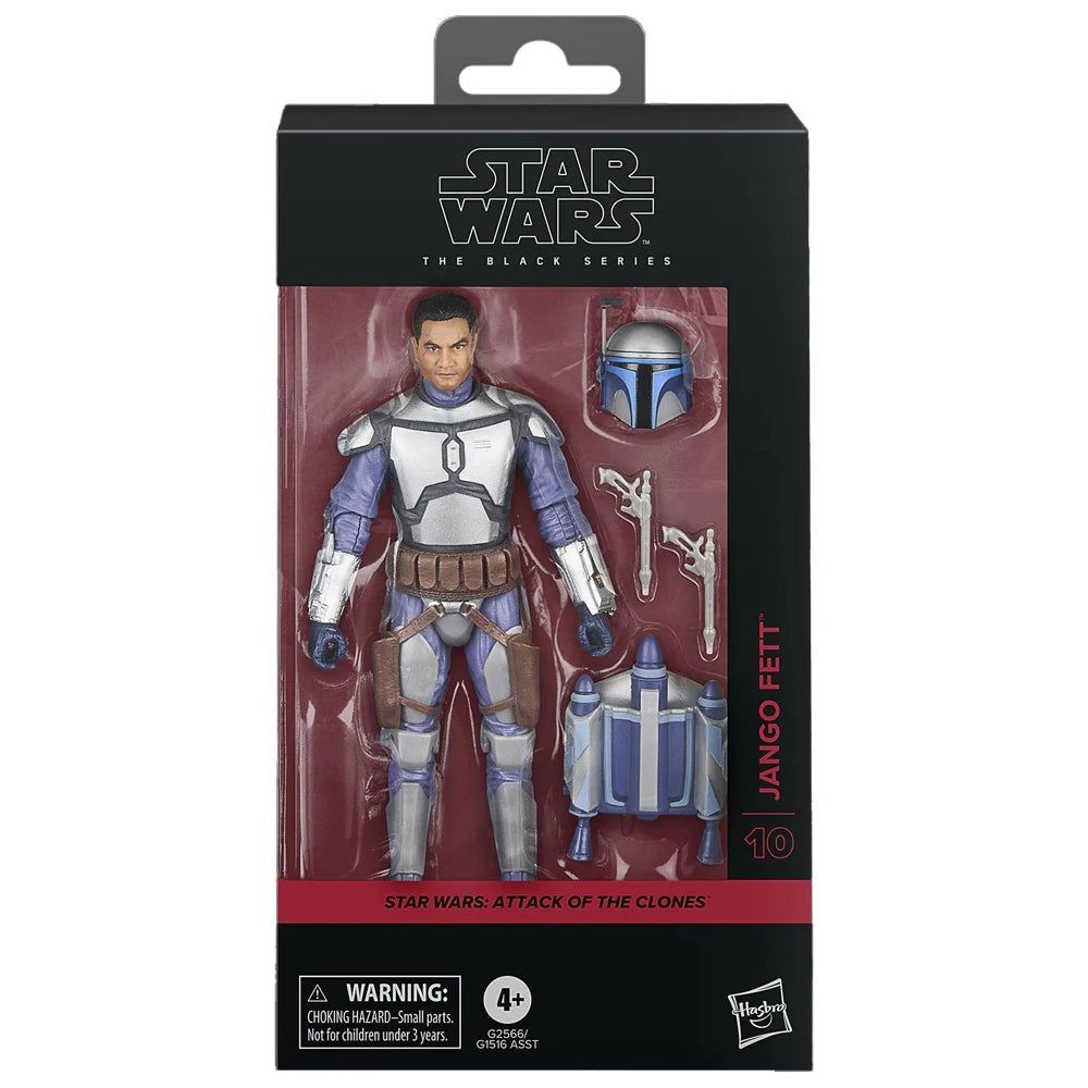 [In-Stock] Hasbro Star Wars The Black Series Jango Fett & Asajj Ventress (Bounty Hunter) 15cm Action Anime Figure Model Toys