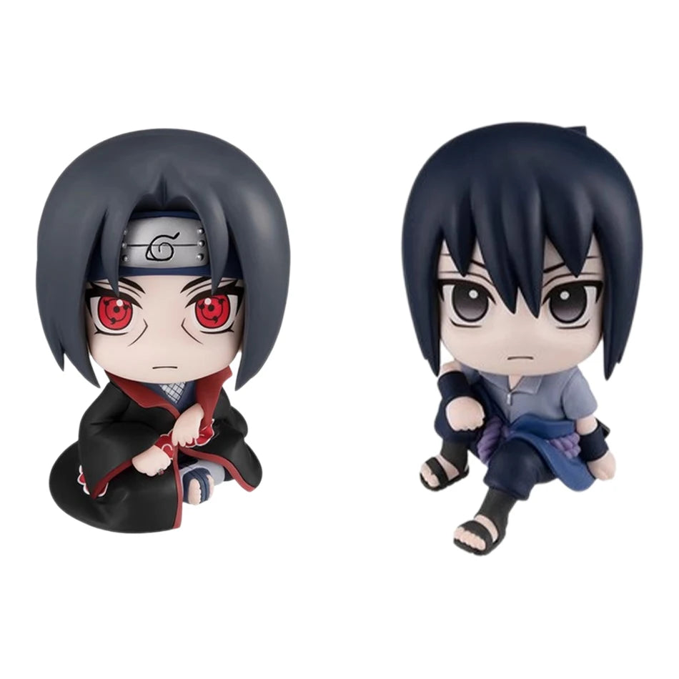 10cm Naruto Anime Figure Uzumaki Naruto Kakashi Uchiha Sasuke Itachi Cute Toys Q Figurals Action Figurine Model