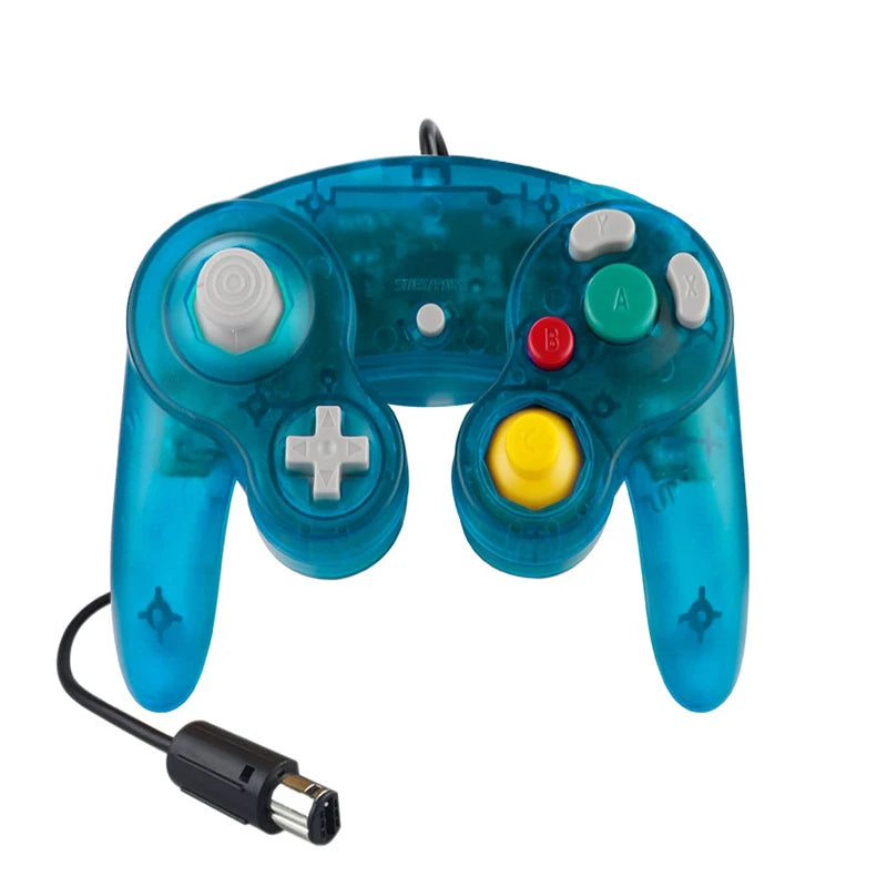 Portable Classic Wired Gaming Joypad Controller with Vibration Function Compatible with Wii NGC Gamecube Game Cube