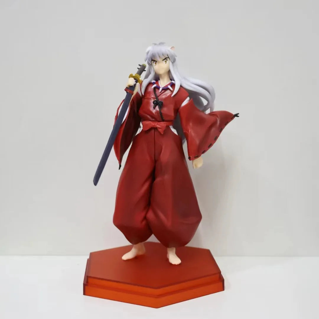 Anime Inuyasha Figur Inuyasha Kikyō Sesshoumaru Higurashi Kagome PVC Actionfigur Modell Spielzeug Sammlermodell Spielzeuggeschenk