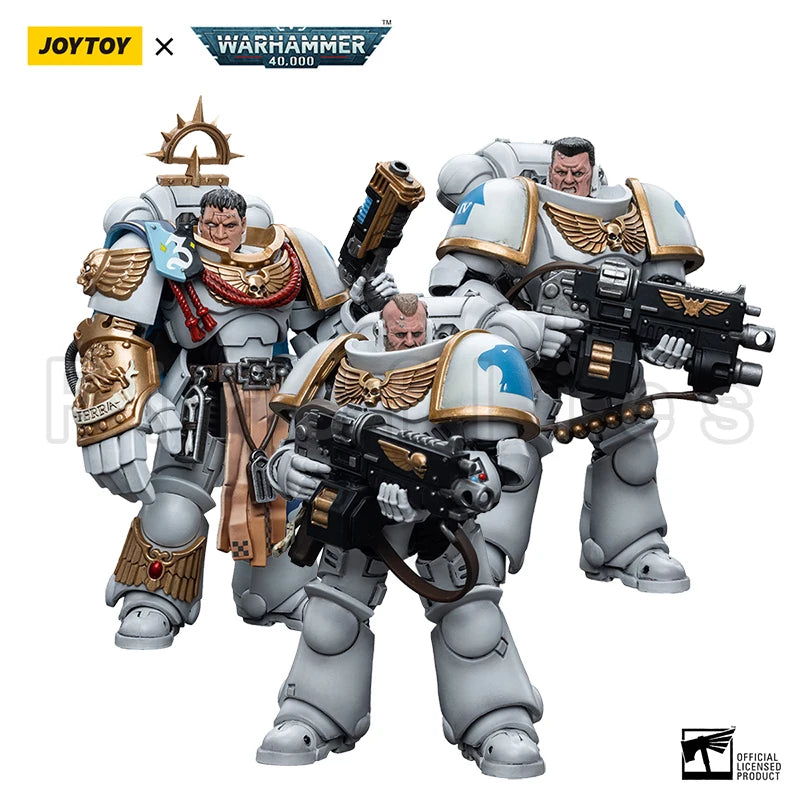 1/18 JOYTOY Action Figure 40K Space Marines White Consuls Intercessor 1 Anime Collection Model Toy