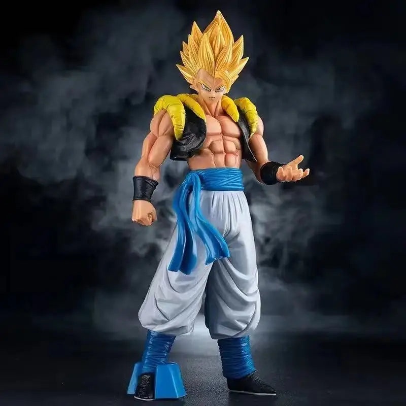 31CM Dragon Ball Z Super Saiyajin Der Pfirsichblaue Gogeta PVC Actionfigur Modell Spielzeug Desktop Decoraction Kinder Geburtstagsgeschenk