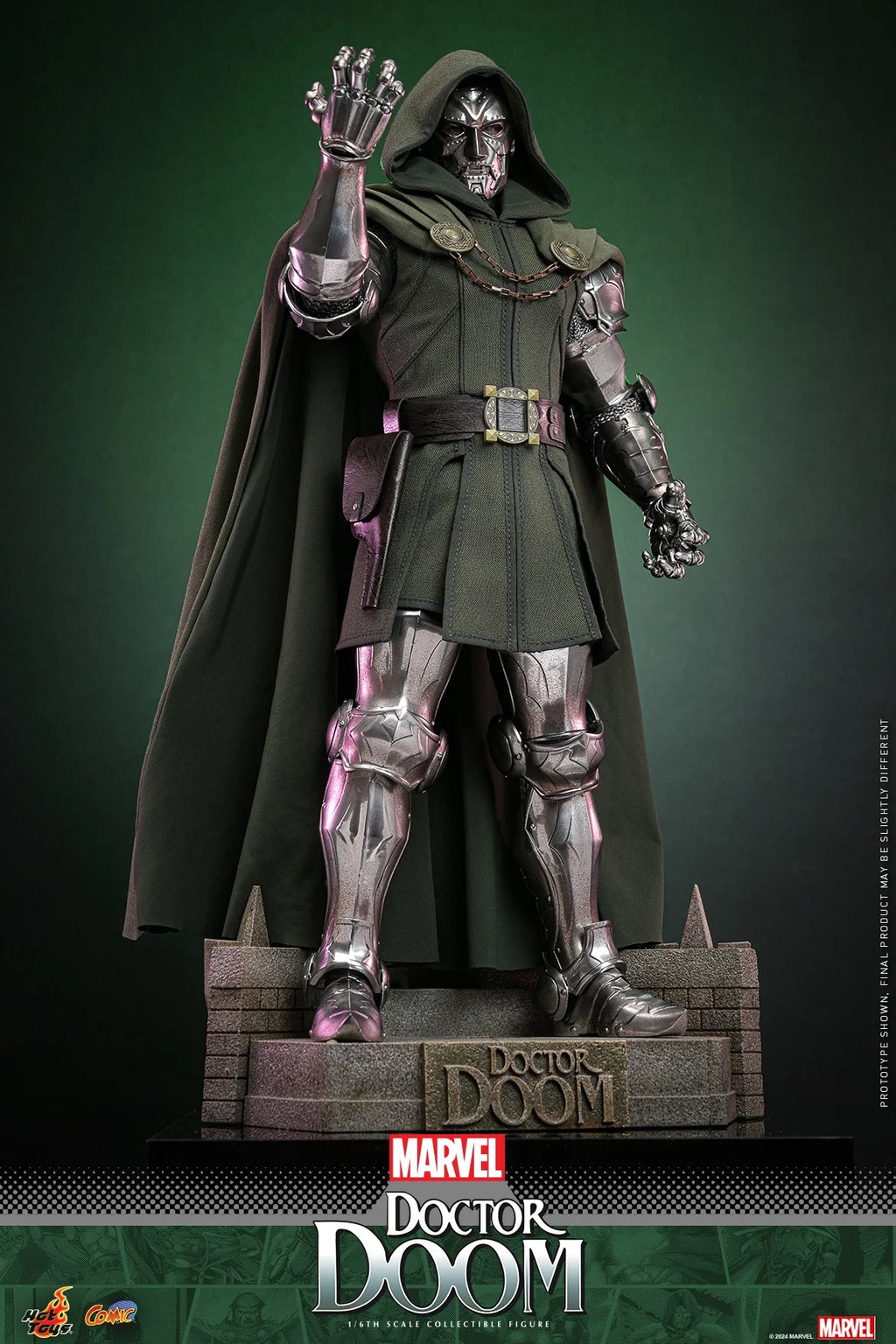 In Stock Hottoys CMS022 Doctor Doom 1/6 Soldier Doll Animation Action Figure Toy Gift Model Collection