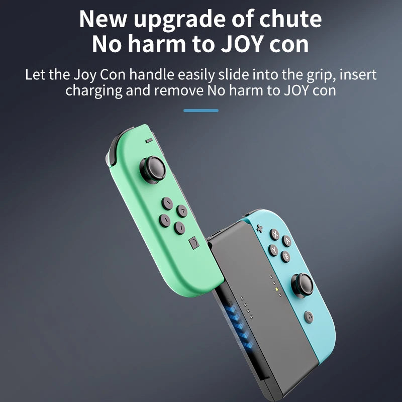 AOLION Portable Switch joncon Charging Grip Compatible With OLED 3400mAh Ultra Long Battery Life Stylish Gaming Accessory