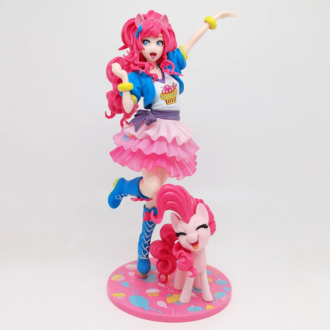 My little Pony Bishoujo Statue Applejack Twilight Sparkle Pinkie Pie Fluttershy 1/7 Anime PVC Action Figure Toy Collection Doll