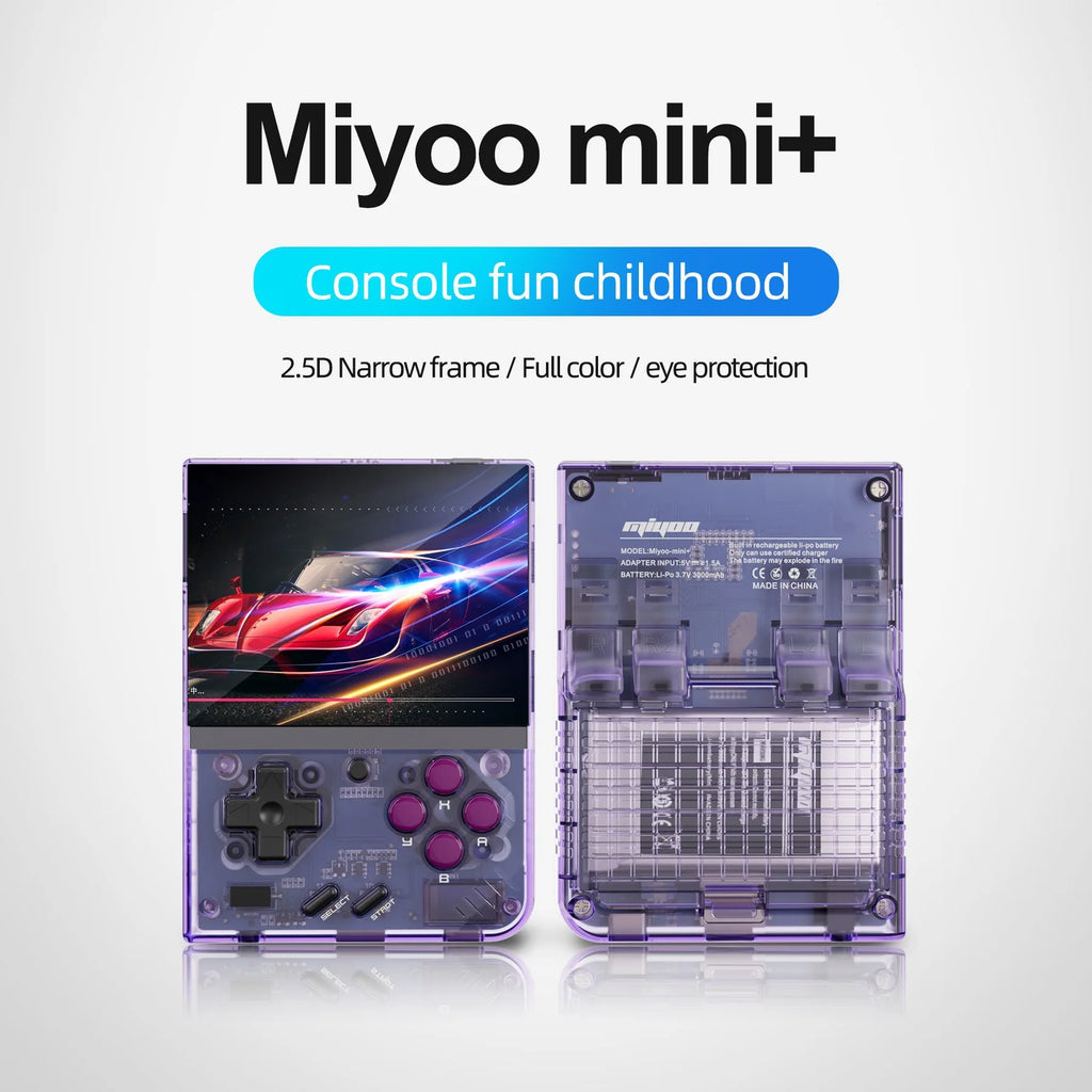 Miyoo Mini Plus Open Source Retro Express Editio Game Console Portable Gba Gaming Ps1 Nostalgic Style Handheld Game Players Gift