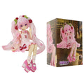 2026 14cm Hatsune Miku Vocalod Noodles Stopper Cherry Blossom Sakura Action Figure Doll Model Toy Home Kawaii Miku Birthday Gift