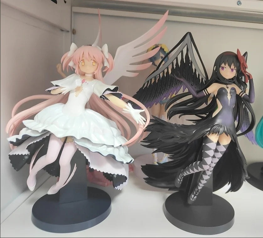Auf Lager Bandai Ban Presto Madoka Magica Akemi Homura Pvc Action Figur Spielzeug Tabletop Ornament Sammlung Modell Geburtstag Geschenke