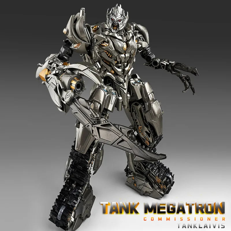28cm Transformer Robot Movie large size Partial alloy Tank Megatron Action Figure Collection Model Toys Boxed