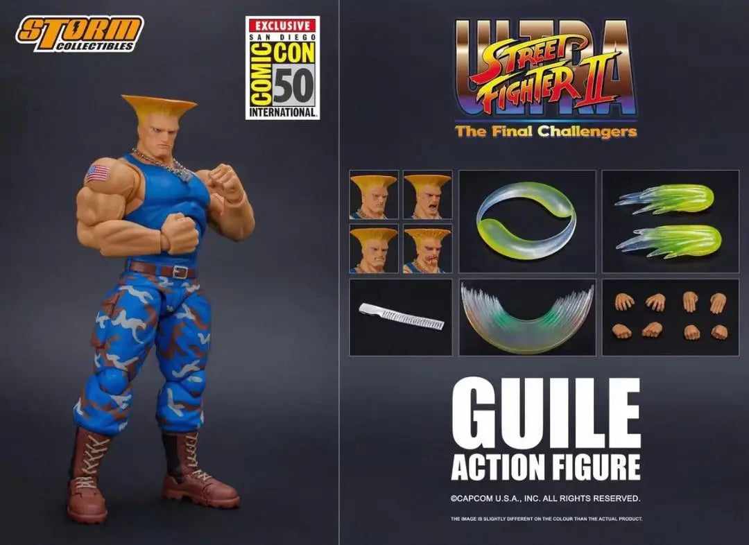 In-stock Storm Toys Street Fighter 2 Guile SDCC Exclusive 1/12 Action Figure Model Collectible Gift