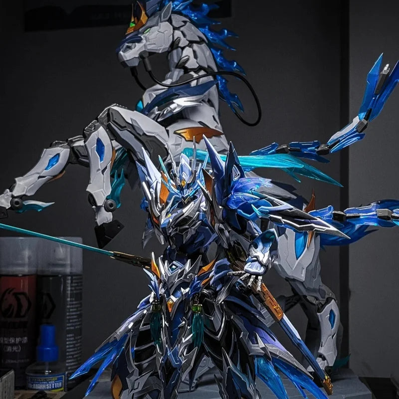 【In Stock】MOTOR NUCLEAR MNP-XH05 ZHAOYUN Assembling Movable Model Toys Alloy Skeleton MechaTIANYOUXING LONGDANHUJIANG With Horse