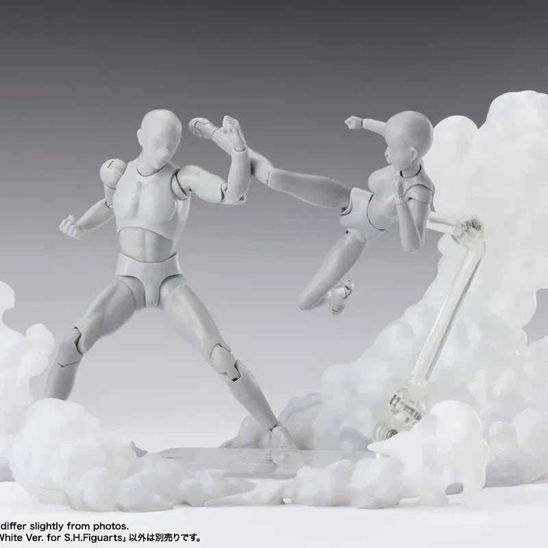 White Smoke Effect Parts For Anime Figure Scene Diorama, Model Photography Accessories Without Body, Collectible Display Props