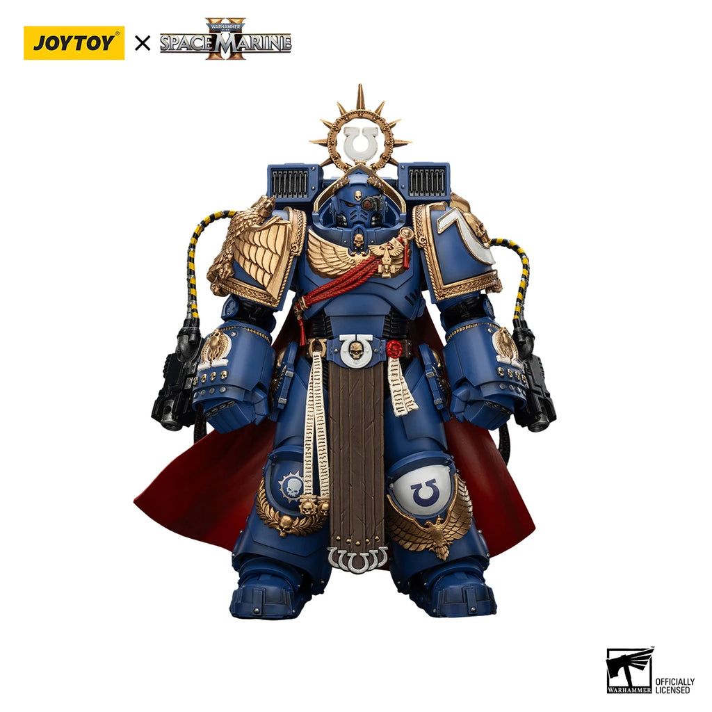 JOYTOY Warhammer 40k 1/18 Actionfiguren Ultramarines Marneus Calgar, Chapter Master mit MKX Gravis-Rüstung und Panzerhandschuhen