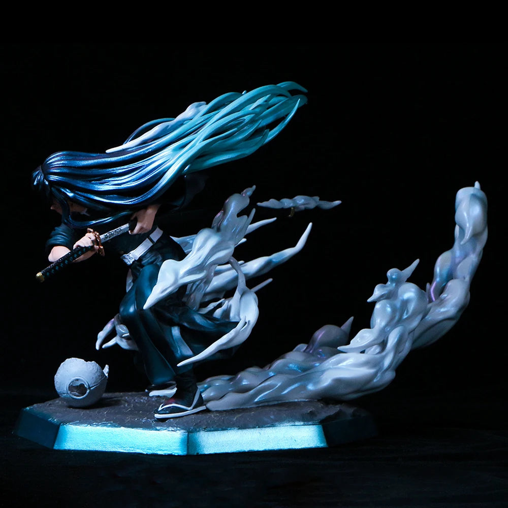 Demon Slayer Tokitou Muichirou PVC Action Figure 19cm Anime Figure GK Statue Model Toys Collection Doll Kids Gift