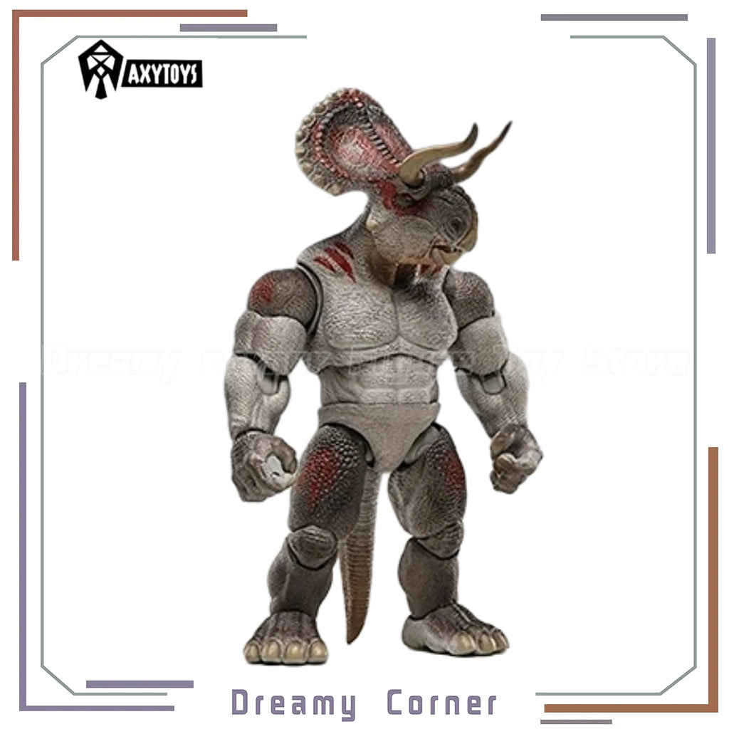 【In Stock】Original AXYTOYS AXY-011A AXY-012A AXY-013A AXY-014A Dinosaur Battlefield Horned Dinosaur 1/12 Action Figure Toy Model