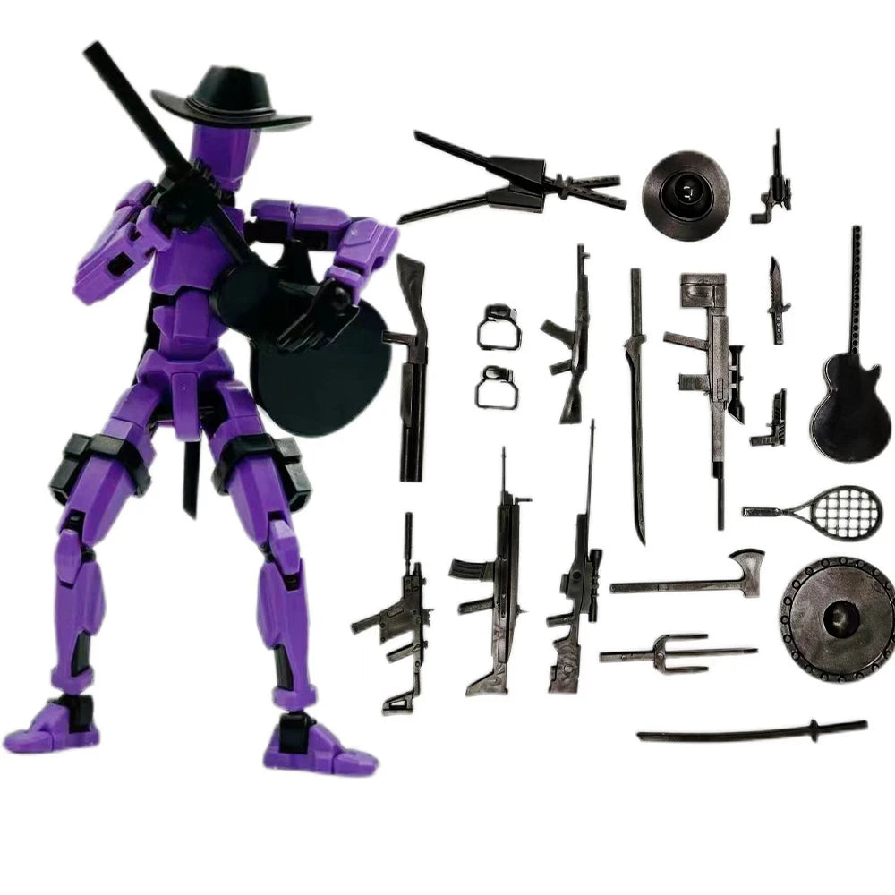 3D-gedruckte Death/Swordsman Dummy 13 Actionfiguren, mehrgelenkige, bewegliche Lucky 13 Actionfigur, Nova 13 Actionfigur als Geschenk